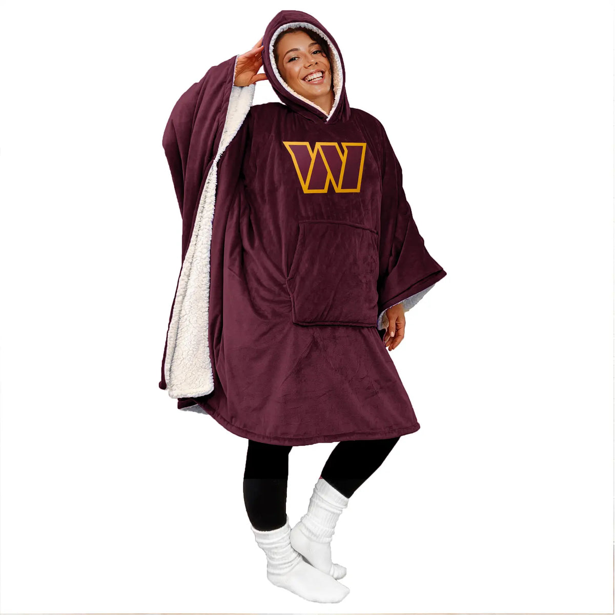 NFL Hooded Wearable Blanket